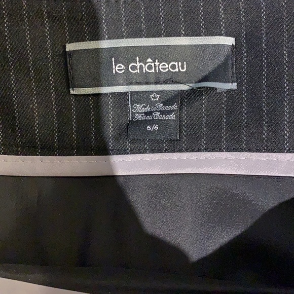 Black/Gray Pencil Skirt Pinstripe Loveliness - Picture 6 of 7